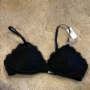 Aerie Black Lace Bra